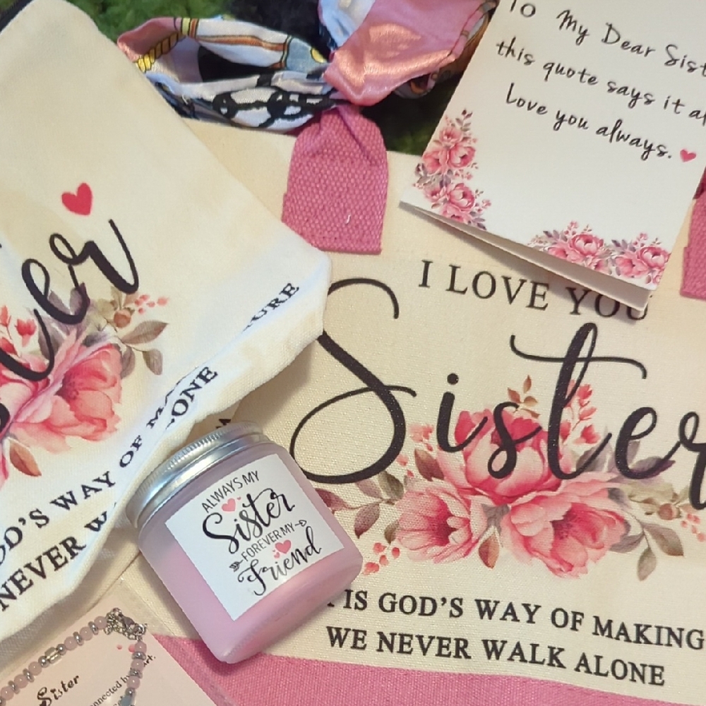 Sister Gift Set with Pink Accents